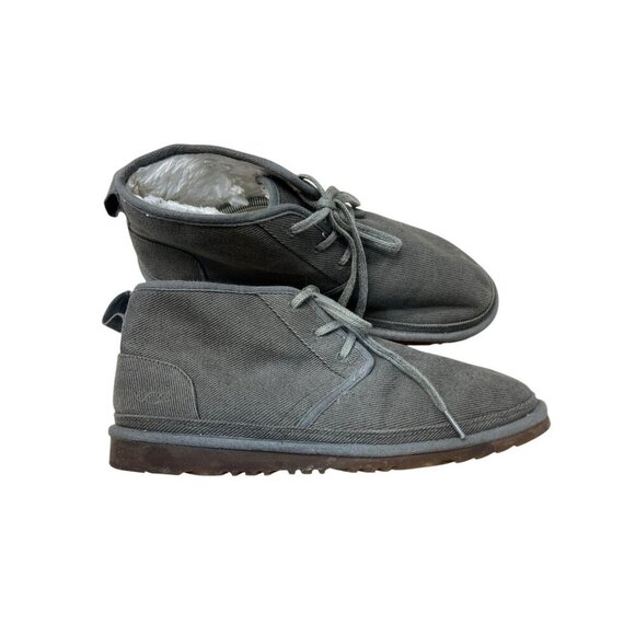 Ugg Neumel Natural Chukka Boot Mens Size 13 US Hemp Cotton Gray Lined - Picture 1 of 10